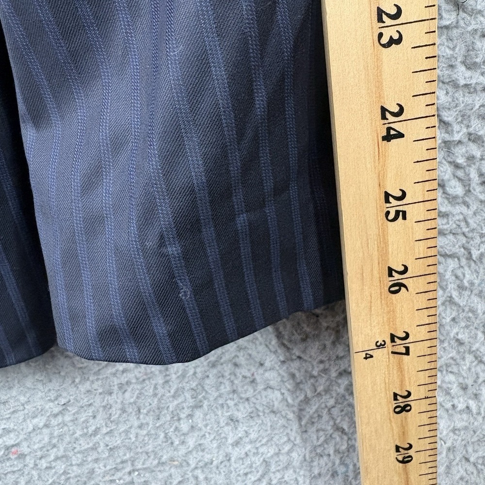 VERSACE Suit Navy Blue Pinstripe Wool Notch Lapel Italian Size 52  * - Picture 9 of 16